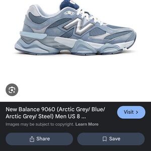 Men's New Balance 9060 Sneakers in Blue and Gray